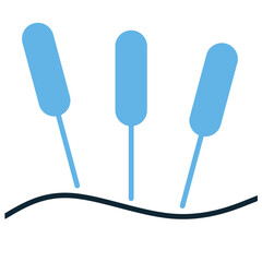 Acupuncture icon vector. Ideal for traditional medicine, therapy, and pain management themes. This icon symbolizes alternative treatment and holistic healing practices. Perfect for clinics.