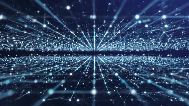 Connected Dots Abstract Background with Intricate Network of Lines, Perfect for Conceptualizing Data or Information Flow, Conveying Serenity and Global Connectivity in 4K UHD Resolution for.