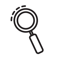 Outline of Magnifying Glass