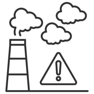 Air Pollution Outline Icon