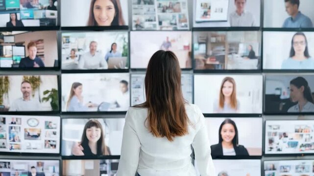 Medium shot of an enterprise HR manager exploring comprehensive PEO service options emphasizing integrated risk management and employee engagement strategies.