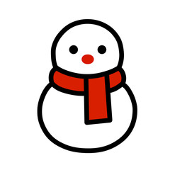 Fototapeta premium Snowman cartoon 