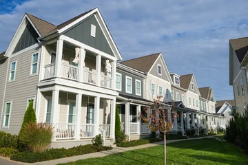 Modern Southern American Townhomes © Fotoluminate LLC