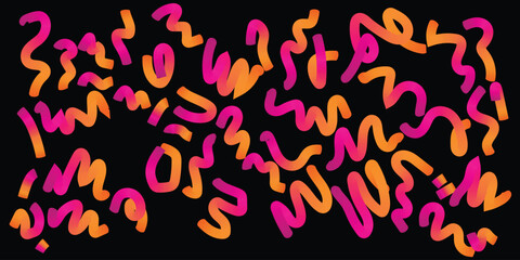 Abstract seamless vector pattern of geometric pink and colorful lines, ideal for wallpaper or fabric design