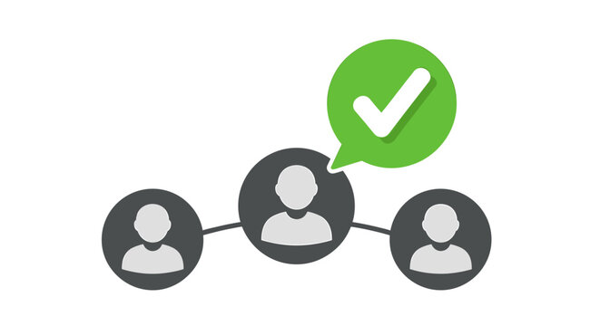 Team collaboration with a successful social network connecting people and sharing ideas, showing unity and connection, networking approval and agreement