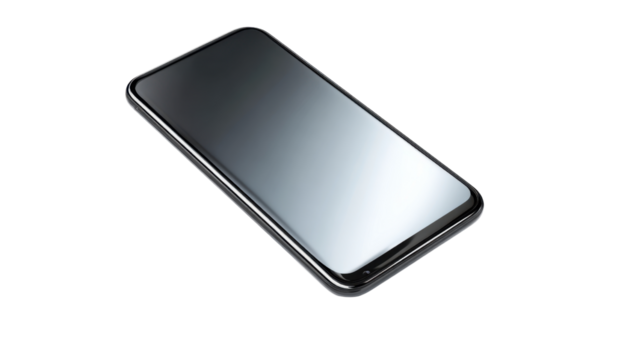 mobile phone isolated on white background 