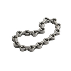 Obraz premium A Close Up View of a Decorative Metal Chain on a Plain Presentation Backdrop Display