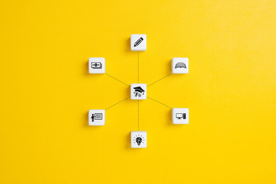 Success and necessary skills in graduation or education. Knowledge and teaching.