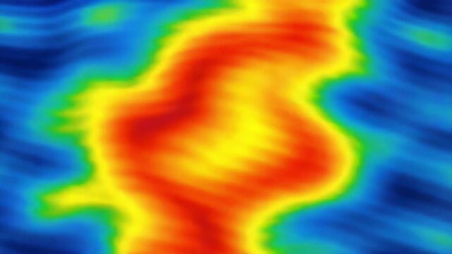 Heat map mechanical consulting data analysis temperature variations distribution smooth gradient pattern red yellow green blue tones