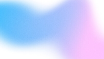 Soft blue and pink gradient waves with noise and grainy texture. Abstract shape elements with transparent background