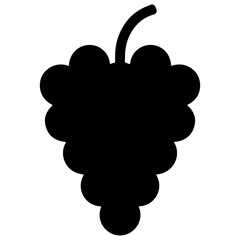 Black grape icon, a simple and clean design