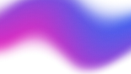 Blue and purple gradient wave with noise and grainy texture. Abstract shape element with transparent background