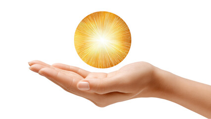 Hand Presenting Golden Orb: Opportunity & Potential Concept