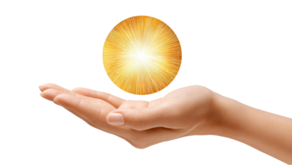 Hand Presenting Golden Orb: Opportunity & Potential Concept
