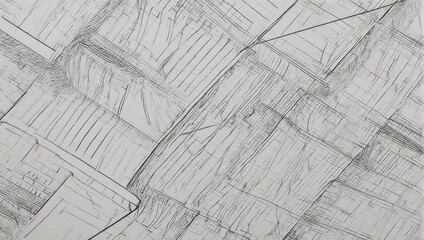 Abstract geometric pattern of overlapping rectangles and lines in grayscale.