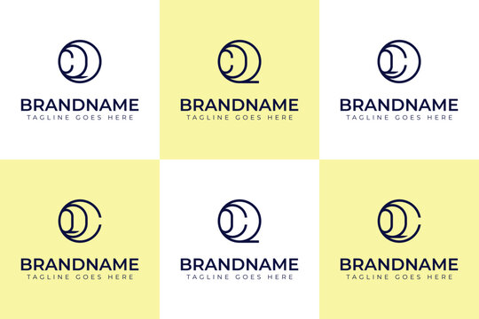 Letters COQ CQO OCQ OQC QCO QOC Monogram Logo, suitable for any business