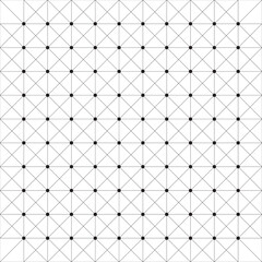 Fototapeta premium Elegant geometric grid pattern background with thin diagonal lines and connected dots. Perfect for technology, architecture, background textures, and digital design projects. 