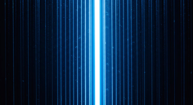 Striking blue light beams creating powerful technological and innovative energy, ideal for modern designs and digital solutions, a vibrant abstract design