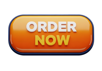 Shiny orange order now button for online shopping