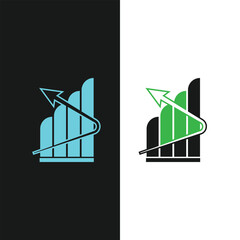 wind turbine on a green background © Moin by