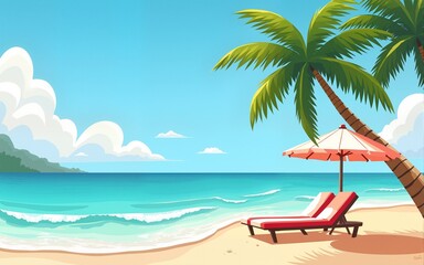 Tour and travel sale promotion social media post template. Summer beach holiday, tourism and traveling business online marketing flyer. Travel web banner or poster with abstract paint brushstroke.