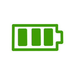 Full Battery Icon / バッテリーが満タンの状態を示すアイコンイラスト	