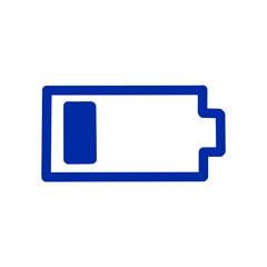 Low Battery Icon / バッテリー残量が少ないことを示すアイコンイラスト	