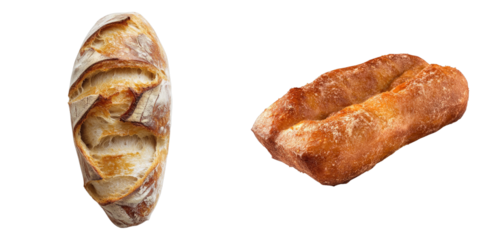 Freshly baked loaves of bread, ready to be enjoyed