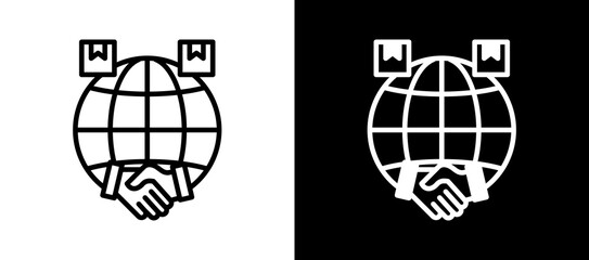 Fototapeta premium Global Fair Trade multistyle icon