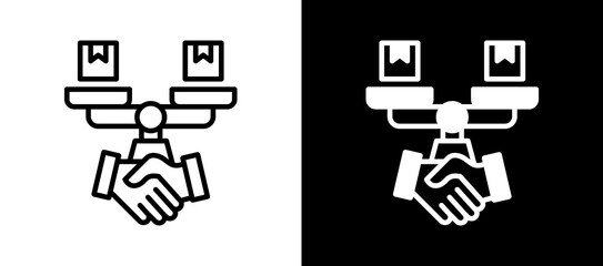 Trade Equality multistyle icon
