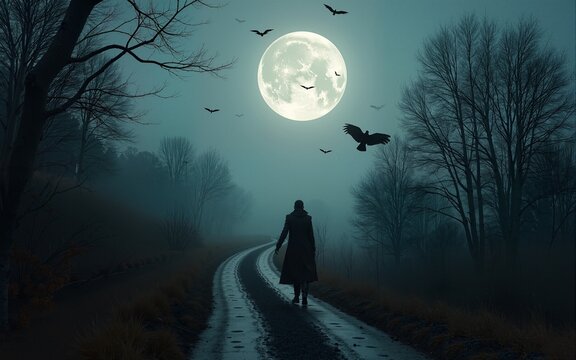 Halloween theme in travel can include adventure tours in spooky, remote wilderness areas. High quality