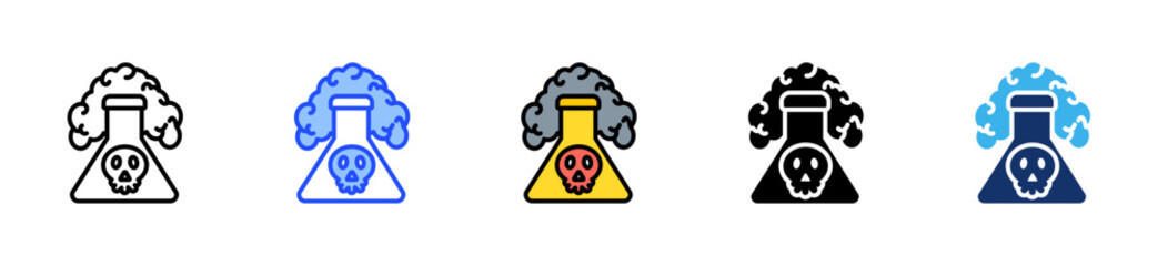 Toxic Alert Icon Collection With Multiple Styles