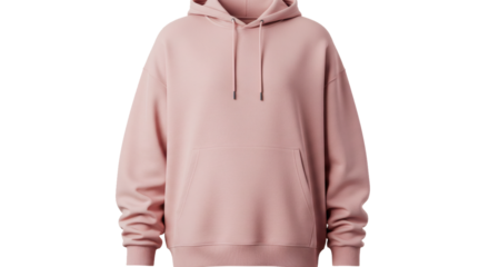 Dusty rose hoodie sweatshirt apparel clothing fashion casual style comfortable outerwear garment pullover on transparent background