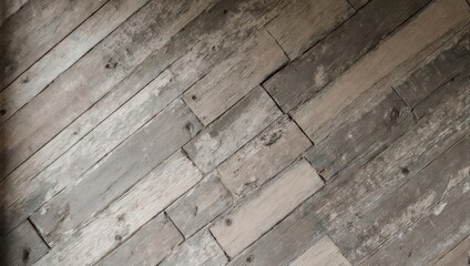 Weathered Wooden Planks Background Texture.