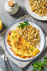 Homemade Ham and Cheese Omelette