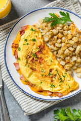 Homemade Ham and Cheese Omelette