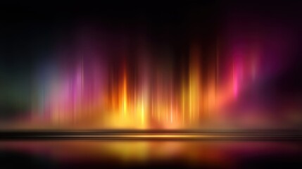 A vibrant abstract image featuring colorful, vertical streaks of light against a dark background, a...