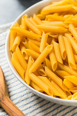 Italian Homemade Raw Dry Penne Pasta Noodles