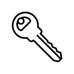 vector illustration of a key