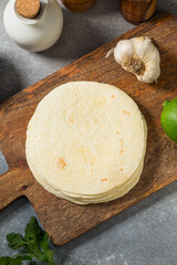 Organic Homemade White Flour Tortillas