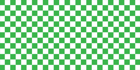 Green white checkered seamless background. Green white graphic resource checkered pattern vector ilustartion. eps10