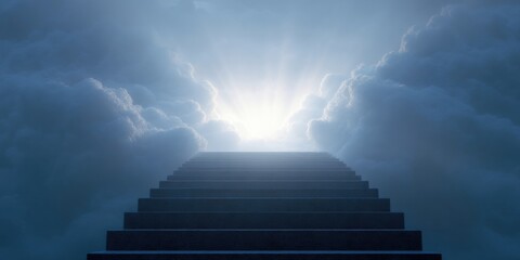 The Celestial Heaven Gate Staircase Where Angels Pray and the Holy Spirit Rises Beyond the Universe with holy, hope, galaxy