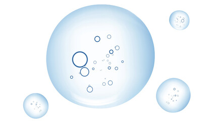 Gel serum texture. Cosmetic product swatch isolated on white background. Clear skin care liquid drops