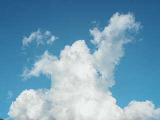 Clouds in the sky for a simple, calm nature background.     