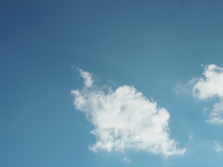 Clouds in the sky for a simple, calm nature background.     