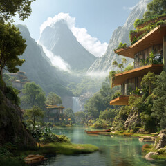 Peaceful Mountain Valley and Eco Tourism