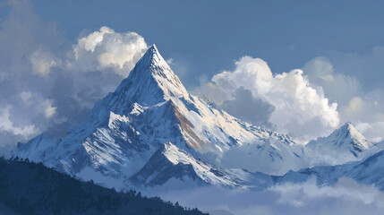 Snow-Capped Peaks Symbolizing International Mountain Day