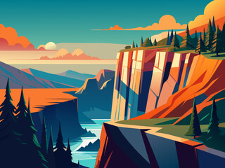 cliff illustration