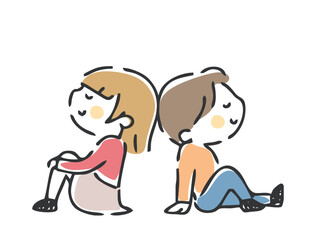 笑顔で目を閉じている子供