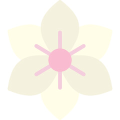 amaryllis icon illustration design with flat